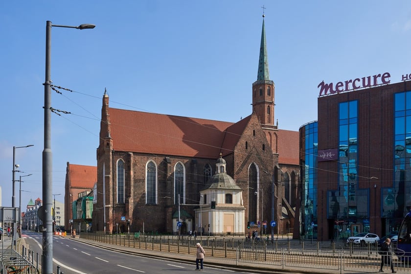 Obszar placu Dominikańskiego w kwietniu 2023 r.