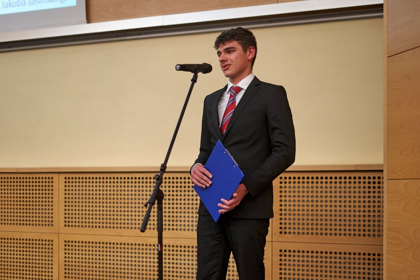 Przem&oacute;wienie reprezentanta uczni&oacute;w
