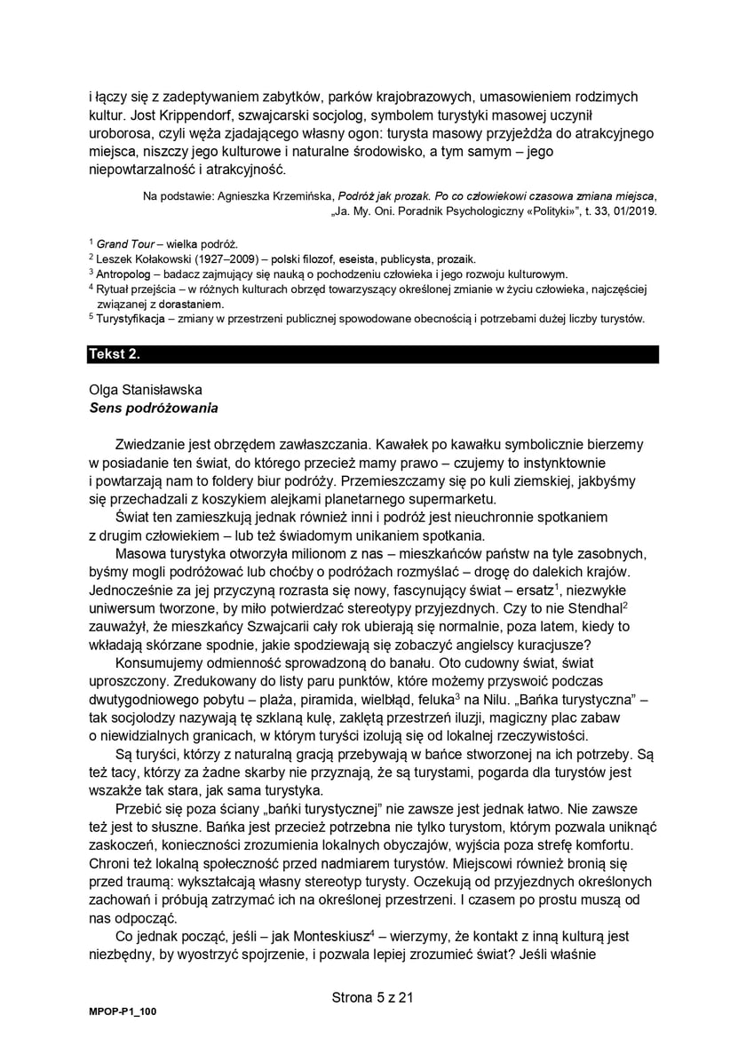 Matura z j. polskiego (formuła 2023)