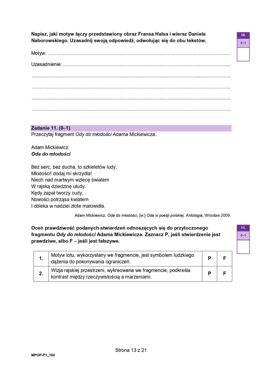 Matura z j. polskiego (formuła 2023)