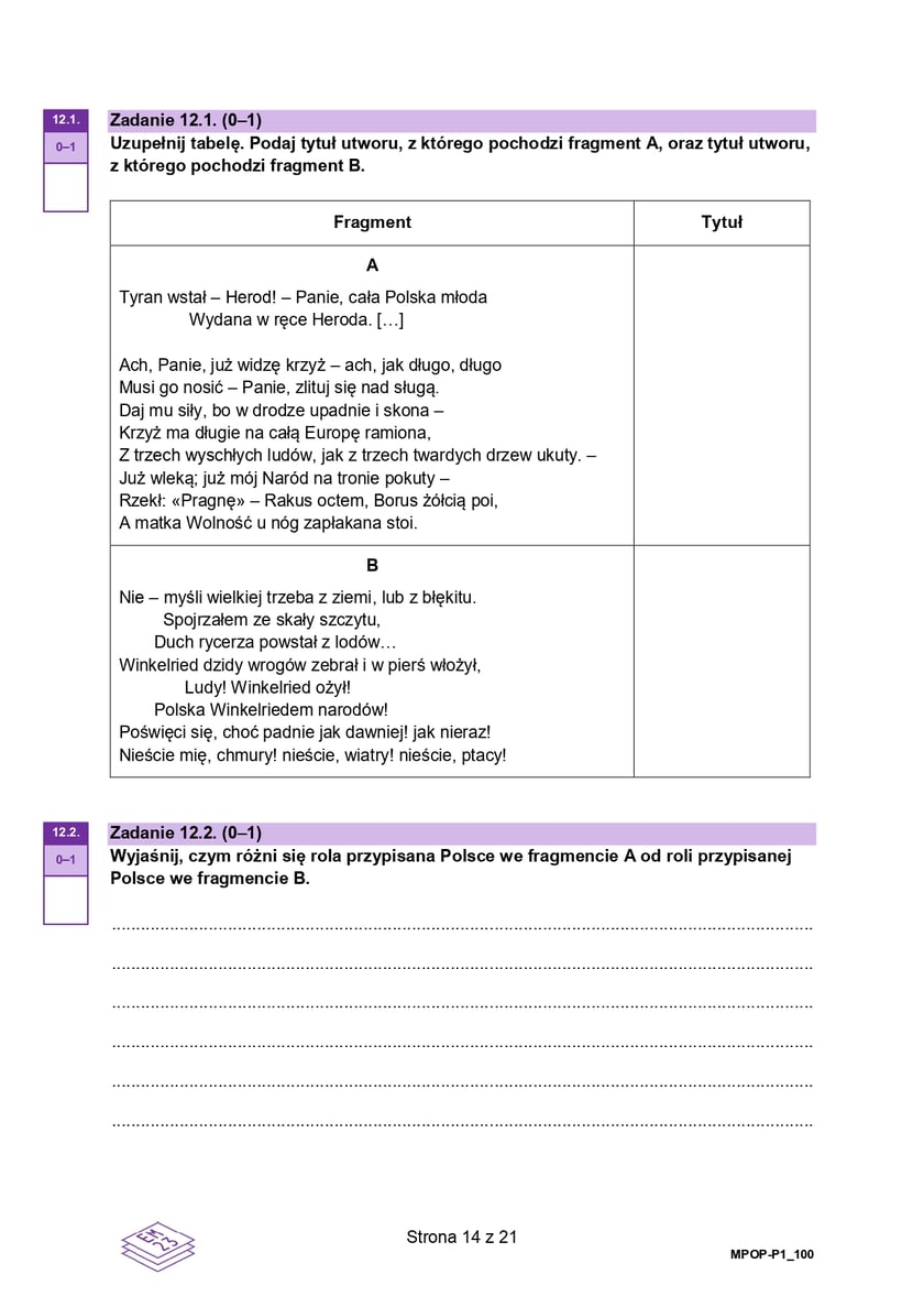 Matura z j. polskiego (formuła 2023)