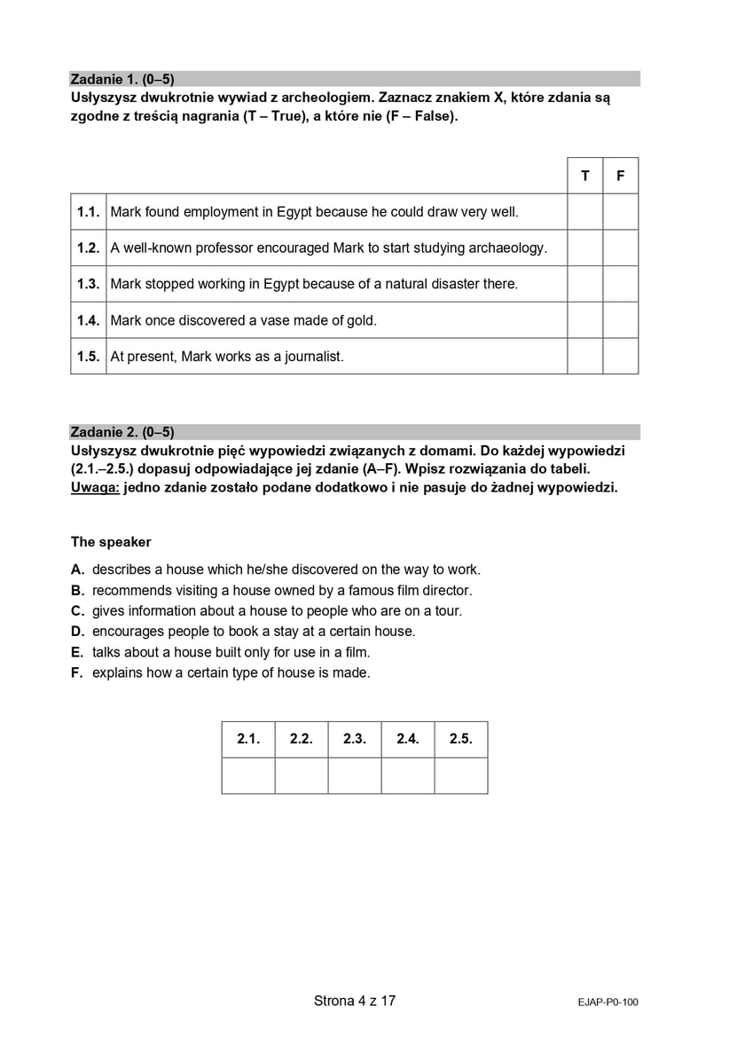 Matura z j. angielskiego (formuła 2015)