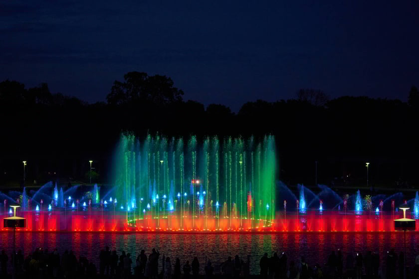 Pierwszy pokaz specjalny Fontanny Multimedialnej w sezonie 2023 - 5 maja 2023 r.