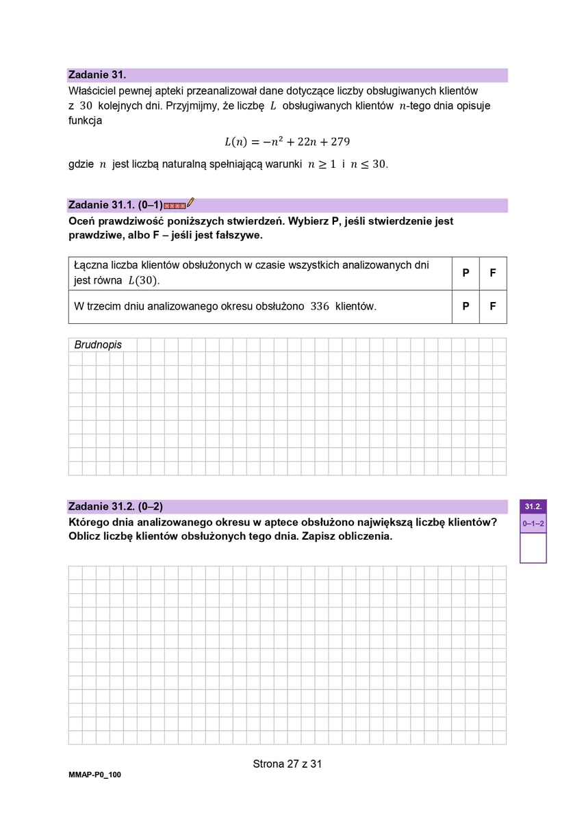 Arkusze maturalne z z matematyki formula 2023