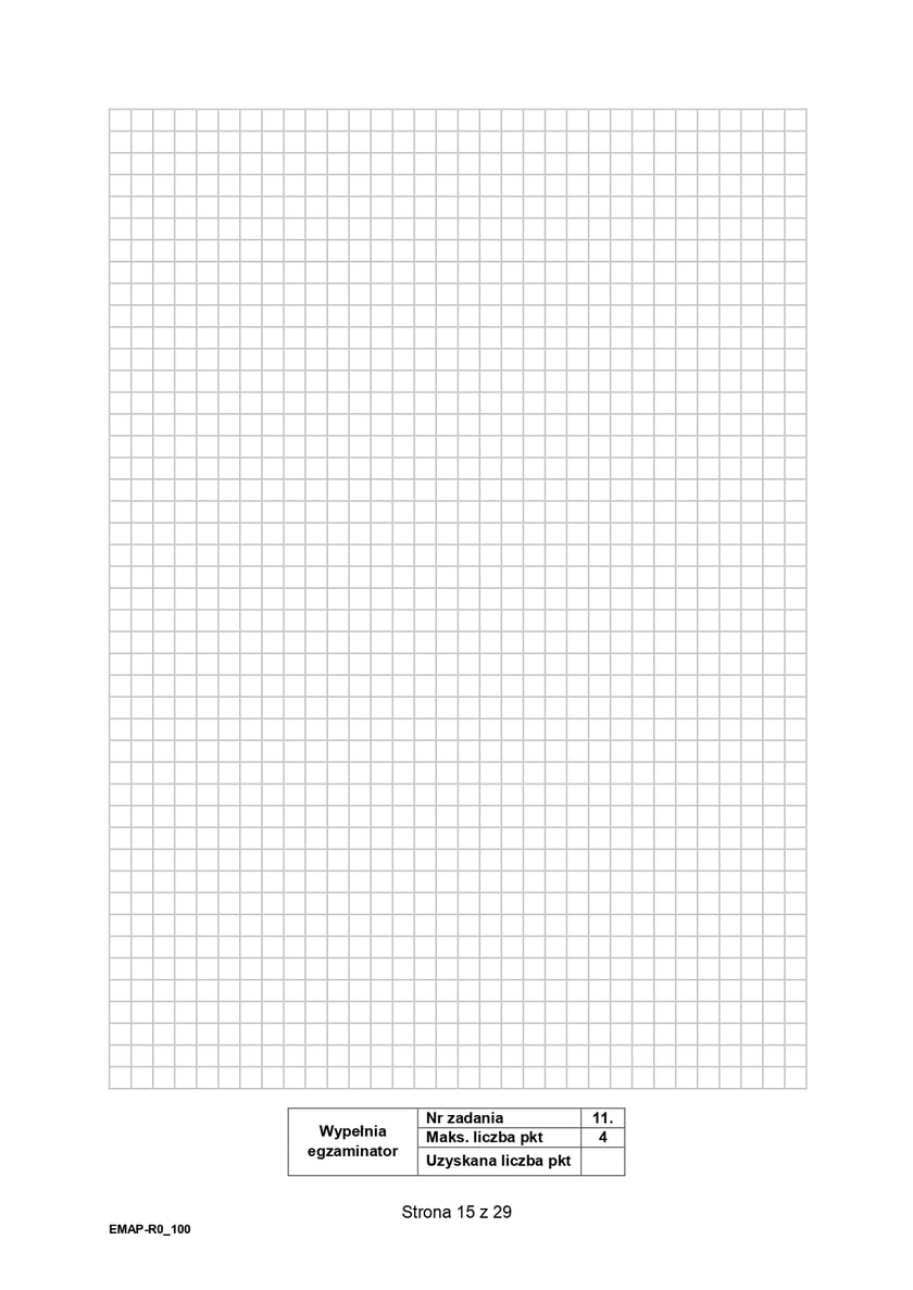 Arkusz z matematyki, poziom rozszerzony (formuła 2015)