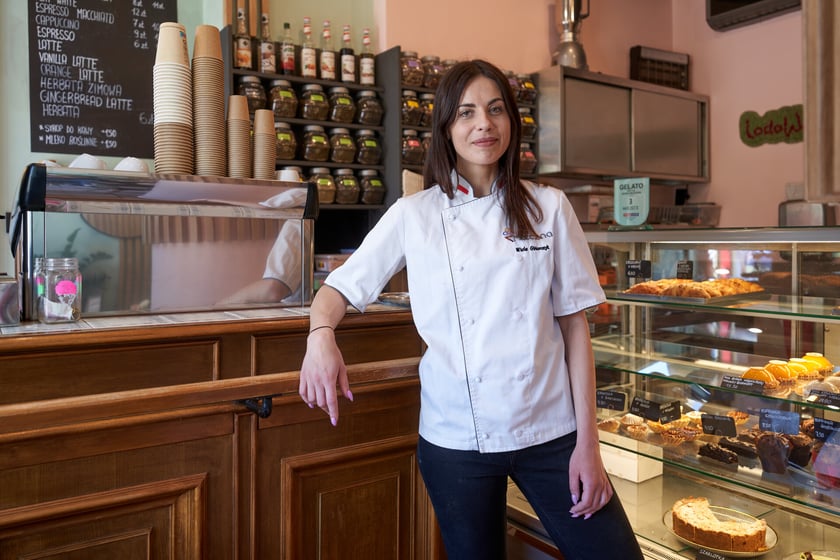 Wioletta Gbiorczyk, managerka lodziarni LodoWata przy ul. Kazimierza Wielkiego we Wrocławiu