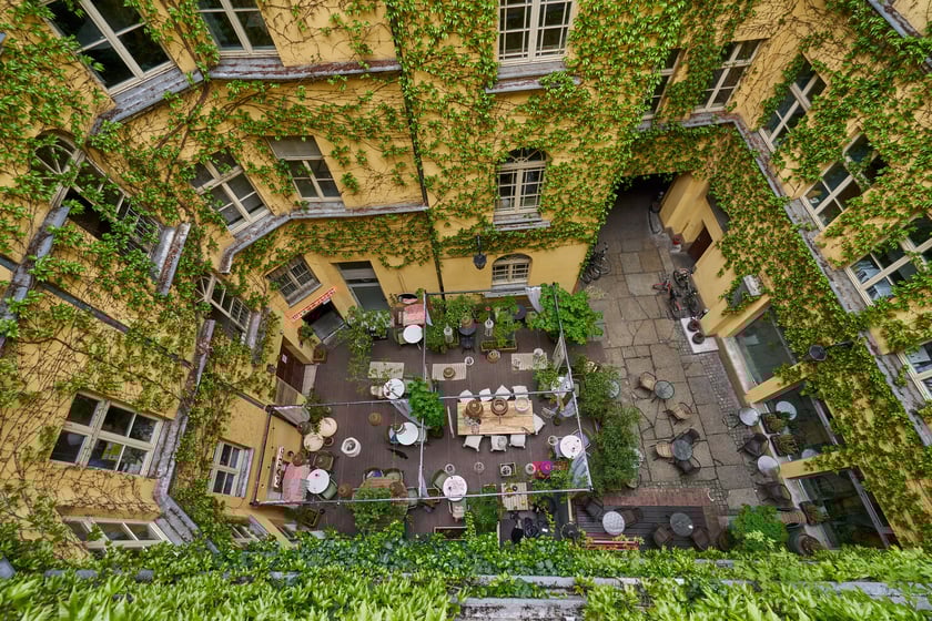 Podw&oacute;rko kamienicy przy pl. Solnym 14