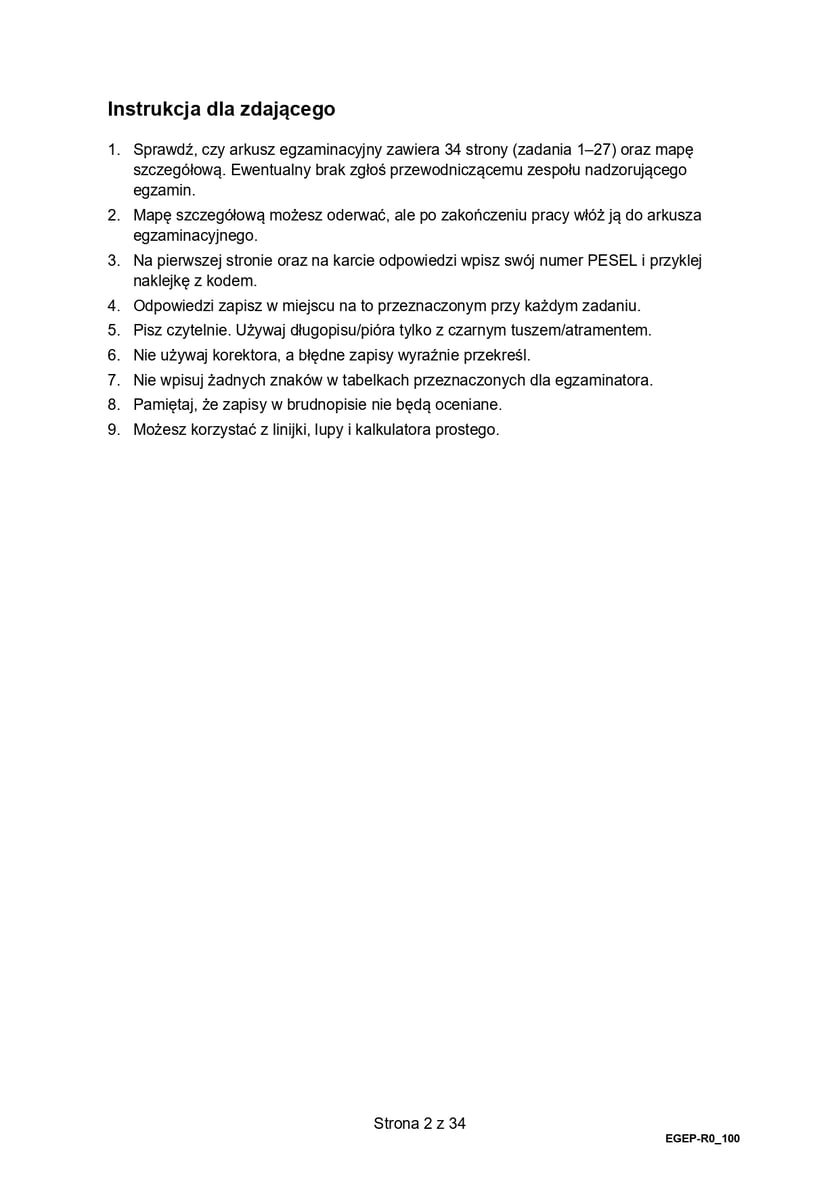 Matura z geografii (poziom rozszerzony)
