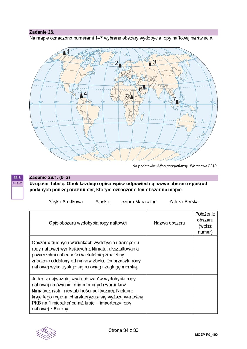 Matura z geografii (poziom rozszerzony)