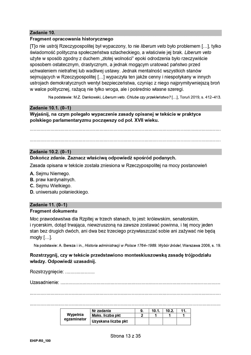 Matura z historii (poziom rozszerzony)