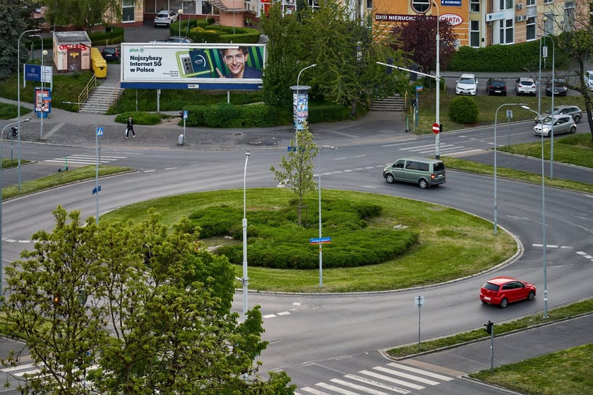 Panorama Wrocławia. Zdjęcie z 13 piętra budynku w centrum miasta.