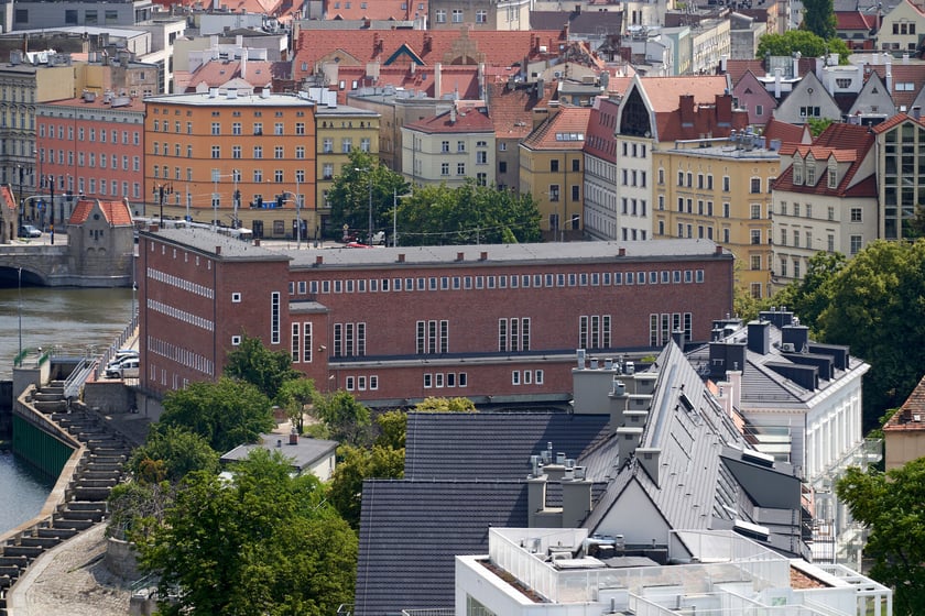 Panorama Wrocławia z dachu Atal Towers