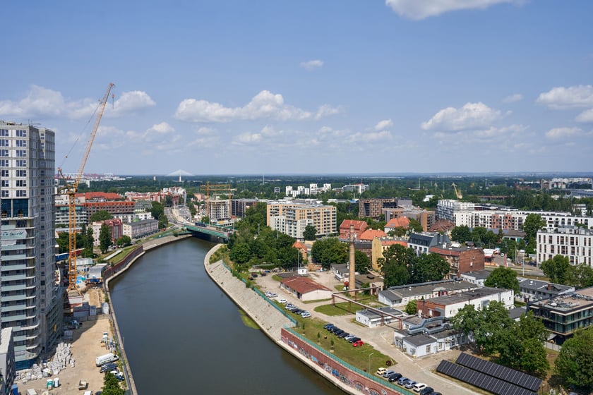 Panorama Wrocławia z dachu Atal Towers