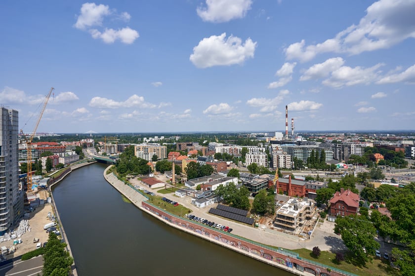 Panorama Wrocławia z dachu Atal Towers