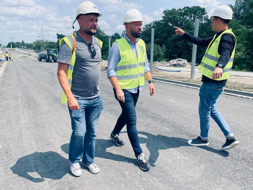 Most Olimpijski nad Odrą (Aleja Wielkiej Wyspy) w budowie, pierwsze dni lipca 2023 r.