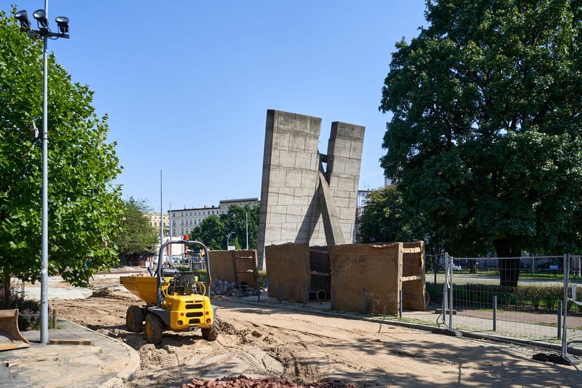 Przebudowa placu Staszica i ulicy Pomorskiej w sierpniu 2023 roku