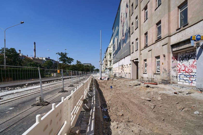 Przebudowa placu Staszica i ulicy Pomorskiej w sierpniu 2023 roku