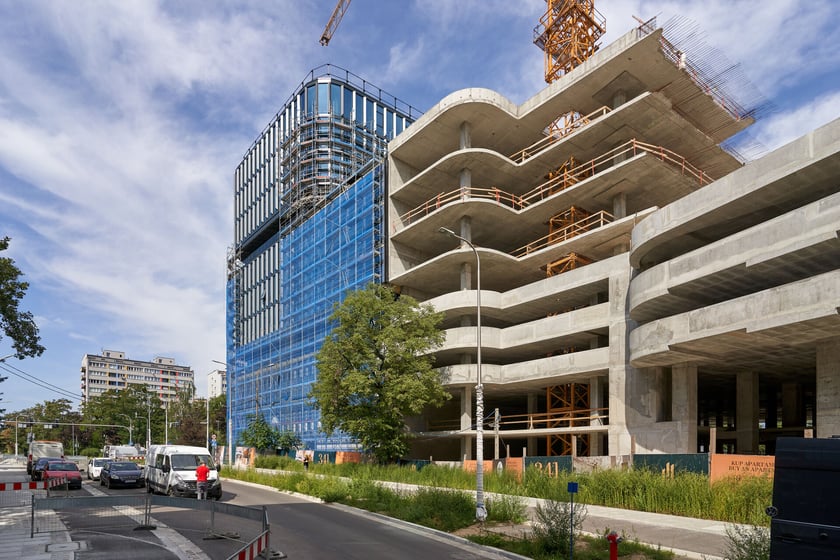 Kompleks Quorum przy ul. Sikorskiego - zdjęcia z budowy z końca sierpnia 2023 r.