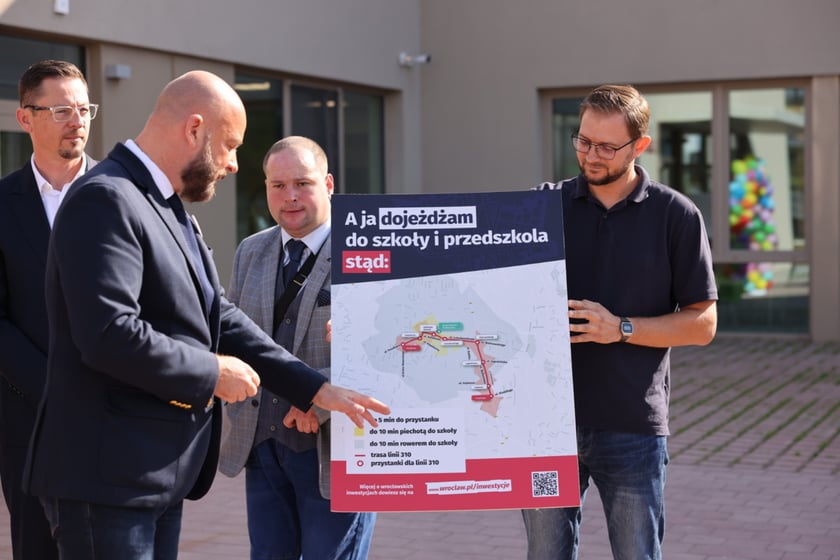 Mapa przedstawiająca trasę nowego autobusu 310