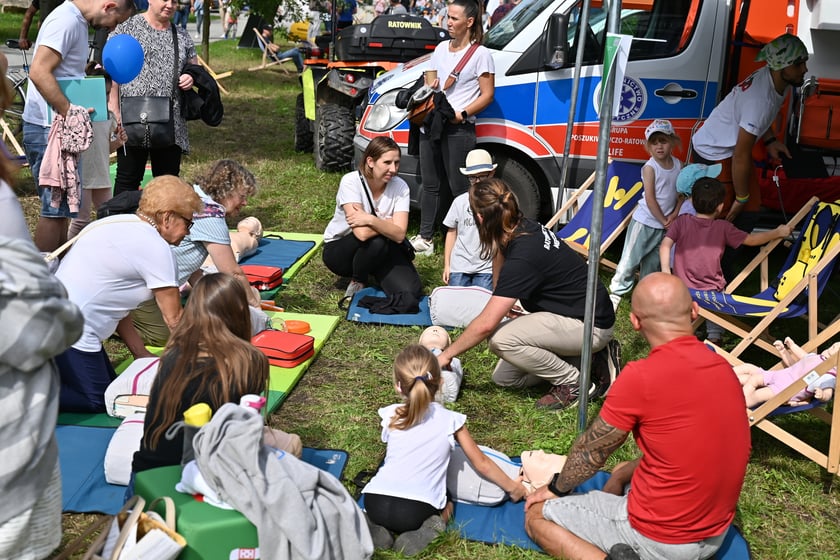 Festiwal Pierwszej Pomocy w parku Tysiąclecia.