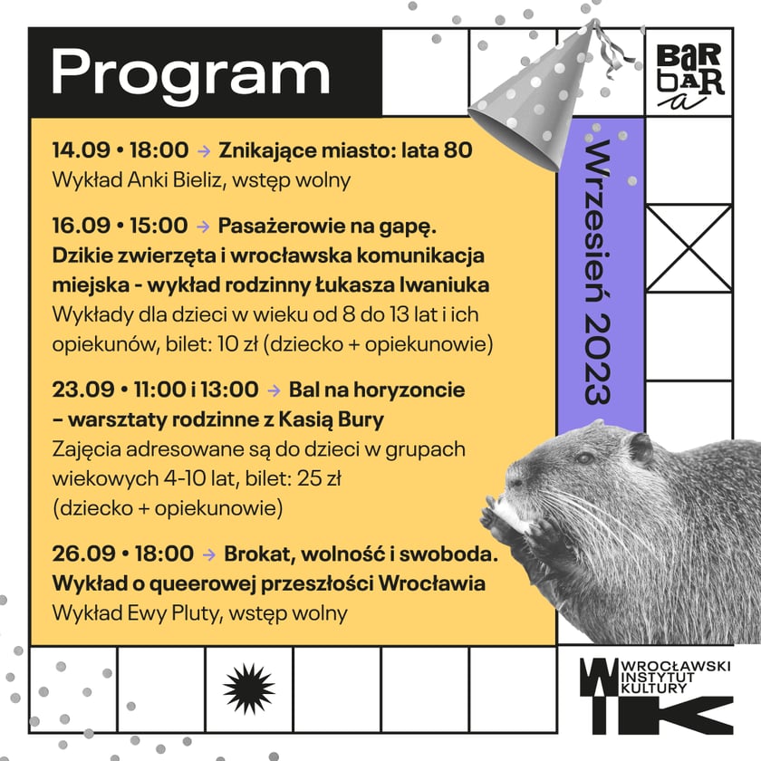 Program Barbary - wrzesień