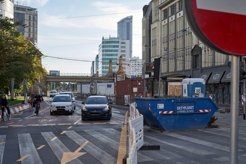 Przebudowa torowiska na skrzyżowaniu Piłsudskiego i Świdnickiej we Wrocławiu, 5.09.2023