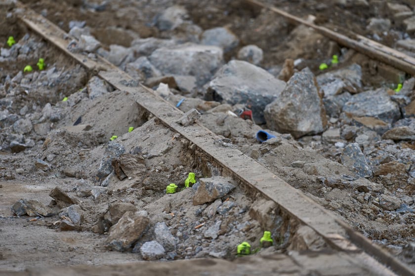 Przebudowa torowiska na skrzyżowaniu Piłsudskiego i Świdnickiej we Wrocławiu, 5.09.2023