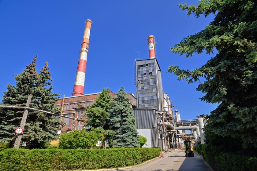 Stara elektrociepłownia Czechnice w Siechnicach.
