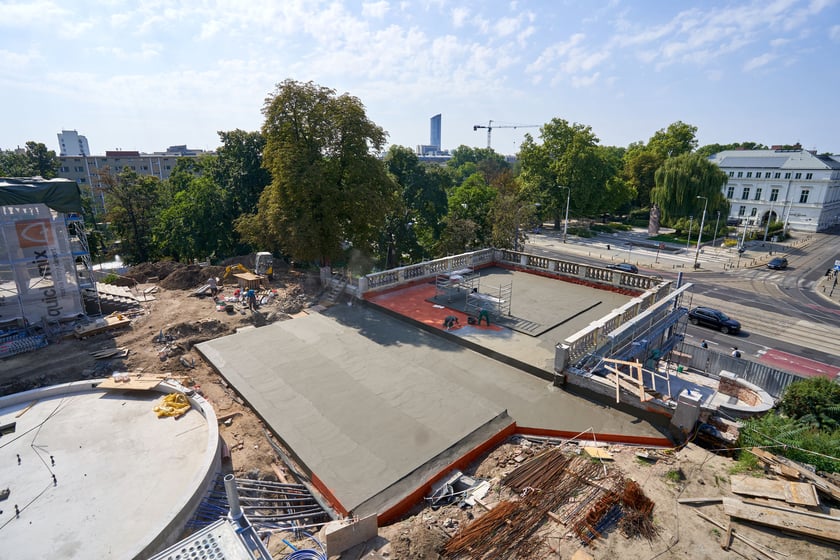 Bastion Sakwowy (Wzgórze Partyzantów) w remoncie we wrześniu 2023 roku
