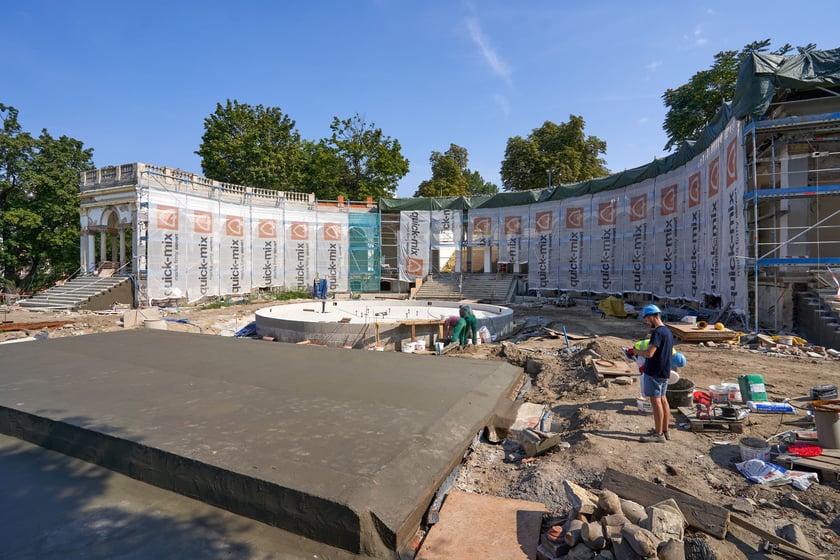 Bastion Sakwowy (Wzgórze Partyzantów) w remoncie we wrześniu 2023 roku