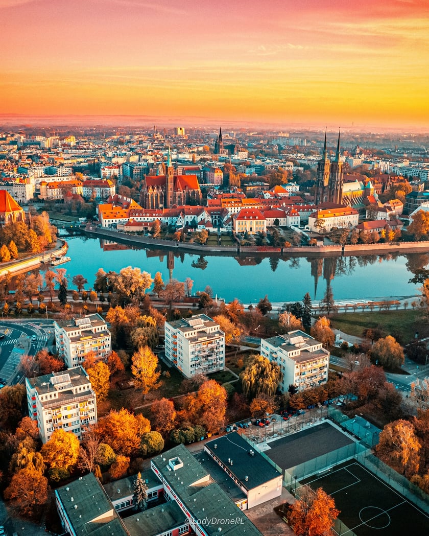 Wrocław na zdjęciach z drona