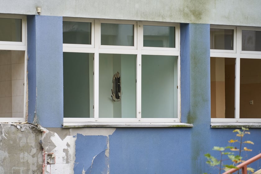 Wyburzanie budynku po przychodni Practimed, 24 października 2023