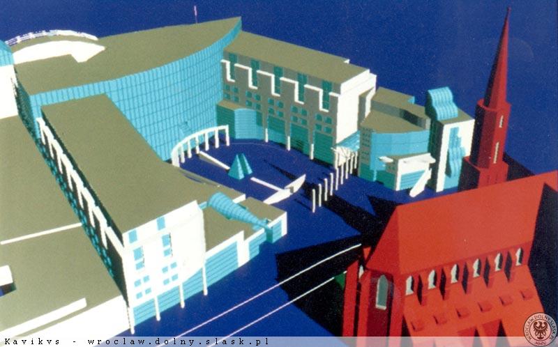 Wizualizacja jednego z projektów galerii handlowej przy placu Dominikańskim