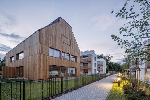 Druga nagroda w kategorii Budynek mieszkalny wielorodzinny:&nbsp;Aleja Dębowa 17-19