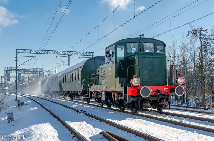 Pociąg retro we Wrocławiu