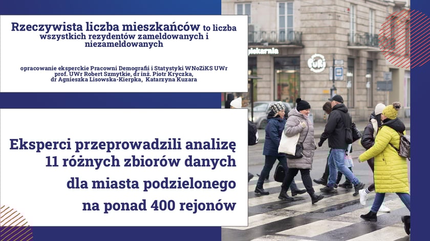 Kadr z prezentacji Urzędu Miejskiego Wrocławia "Ilu jest wrocławian"