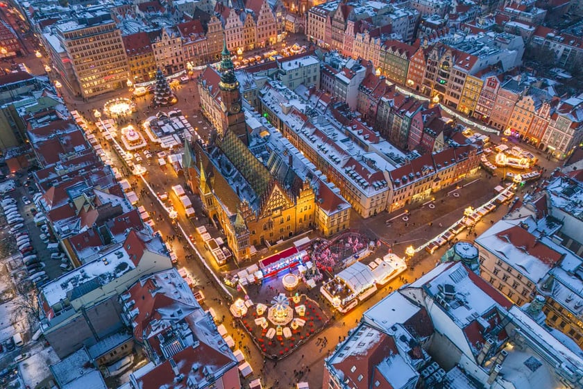 Jarmark Bożonarodzeniowy 2023 na wrocławskim rynku