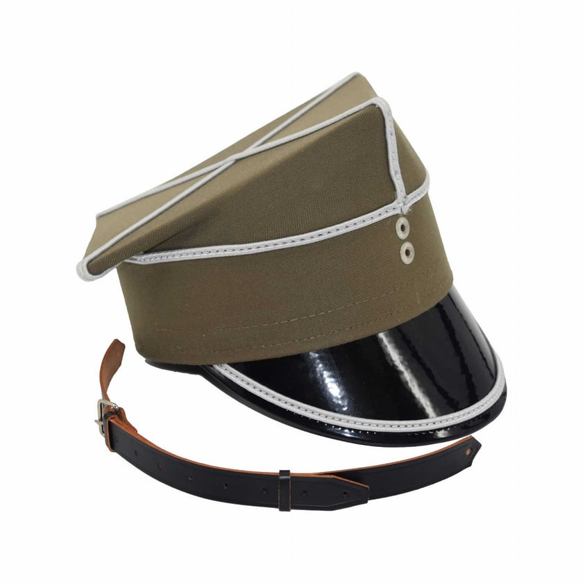 Czapka rogatywka oficera młodszego

Cena: 50 zł

Opis:
Czapka rogatywka oficera młodszego - produkt oryginalny. Rogatywka&nbsp; wchodzi w skład umundurowania korpusu oficerskiego Wojska Polskiego. Czapka rogatywka w kolorze khaki o czterech rogach, kwadratowym denkiem oraz czarnym daszkiem. Do czapki dołączany jest czarny pasek wykonany ze sk&oacute;ry.&nbsp;