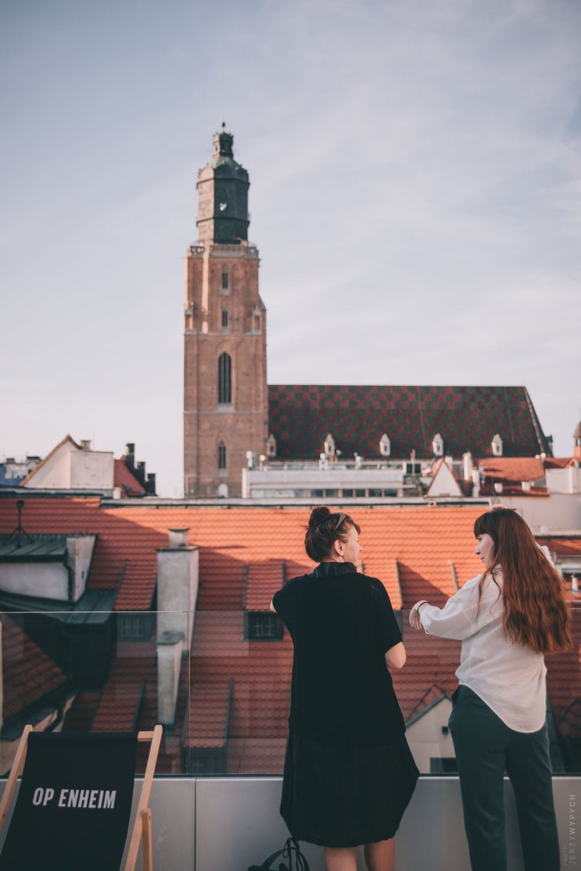 Kamienica Oppenheim&oacute;w przy pl. Solnym 4. Widok z tarasu