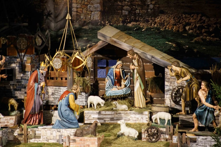 Szopka betlejemska w klasztorze franciszkanów na Karłowicach