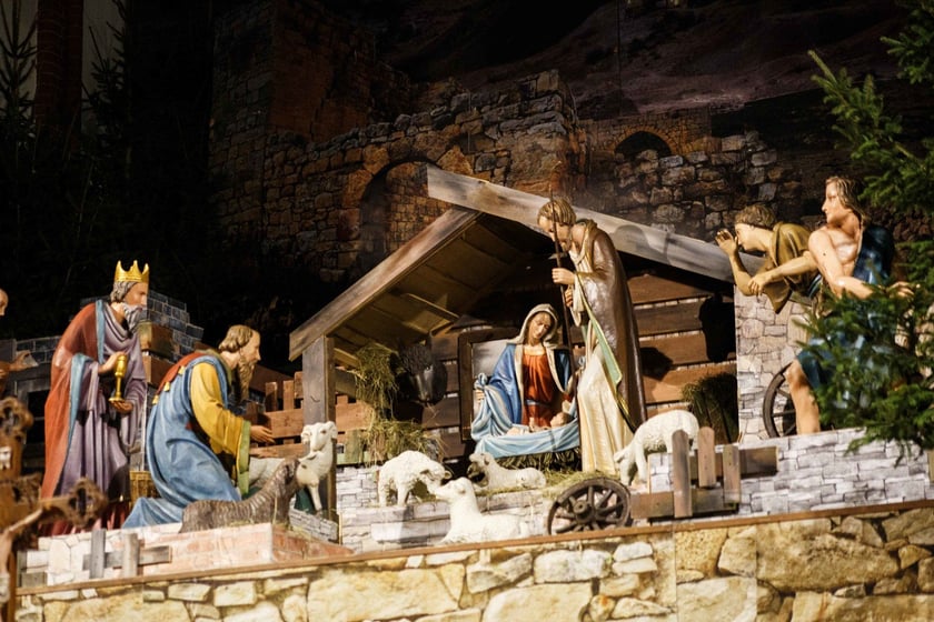 Szopka betlejemska w klasztorze franciszkanów na Karłowicach