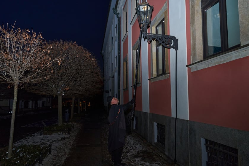Latarnik na Ostrowie Tumskim.