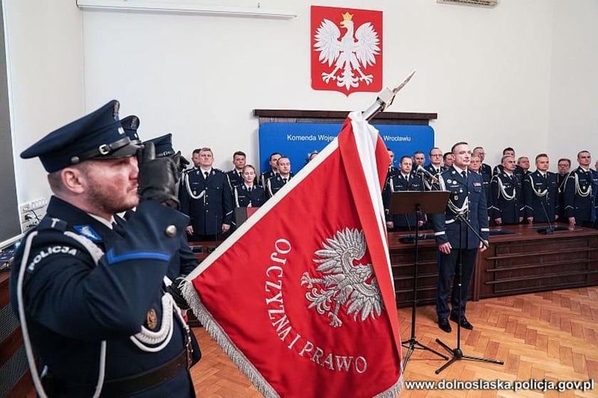 Ślubowanie nowych dolnośląskich policjantów we Wrocławiu