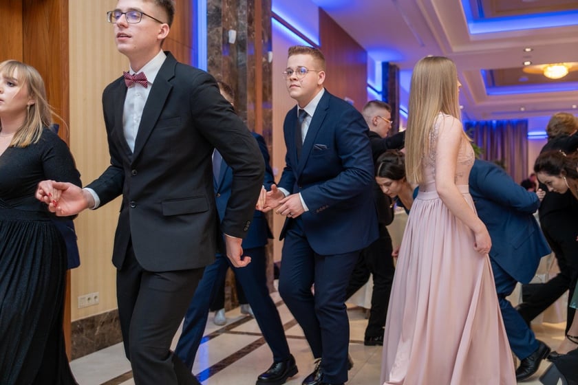 Studni&oacute;wka uczni&oacute;w Technikum nr XV im. Marii Skłodowskiej-Curie we Wrocławiu w Hotelu Haston (3 lutego 2024)