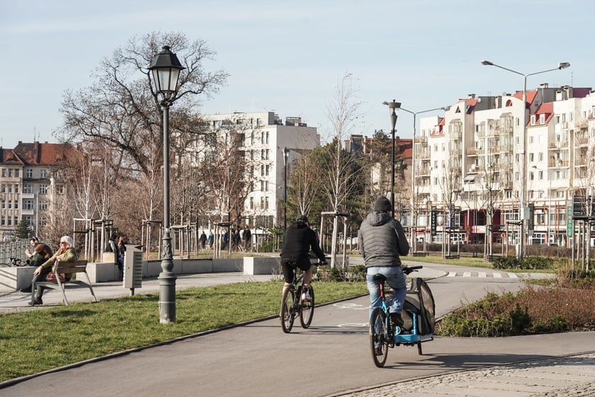 Ciepłe popołudnie we Wrocławiu, luty 2024