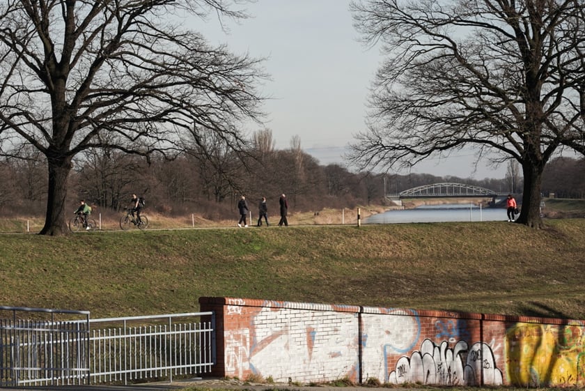 Ciepłe popołudnie we Wrocławiu, luty 2024