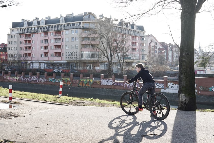 Ciepłe popołudnie we Wrocławiu, luty 2024