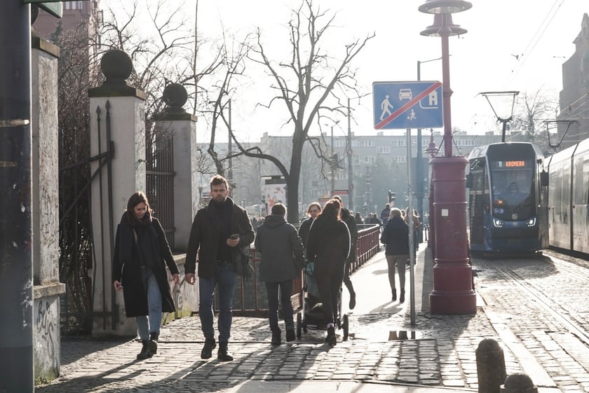 Ciepłe popołudnie we Wrocławiu, luty 2024
