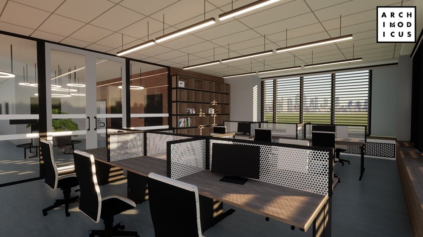 Rozbudowa biblioteki w Długołęce. Wizualizacje