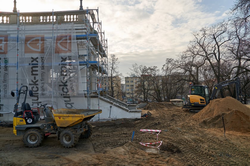 Wzgórze Partyzantów w remoncie, 31 stycznia 2024 roku